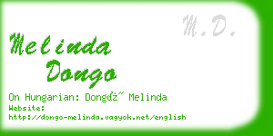 melinda dongo business card